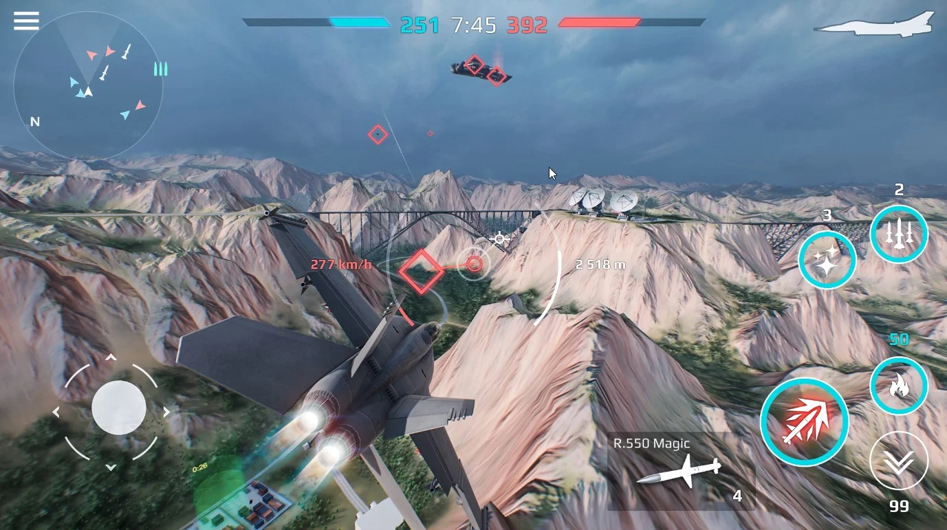 playing sky combat