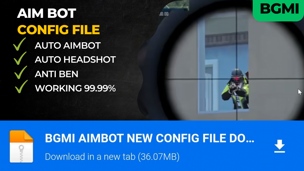  download latest bgmi Aimbot config file