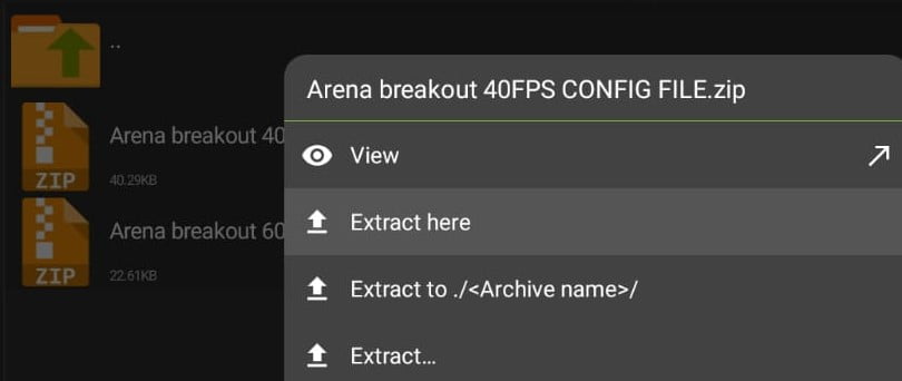 extract Arena Breakout Config File